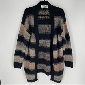 🌞 Pink Martini Striped Open Cardigan